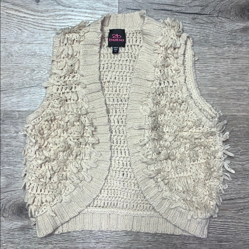 2b Bebe Sleeveless Cardigan
